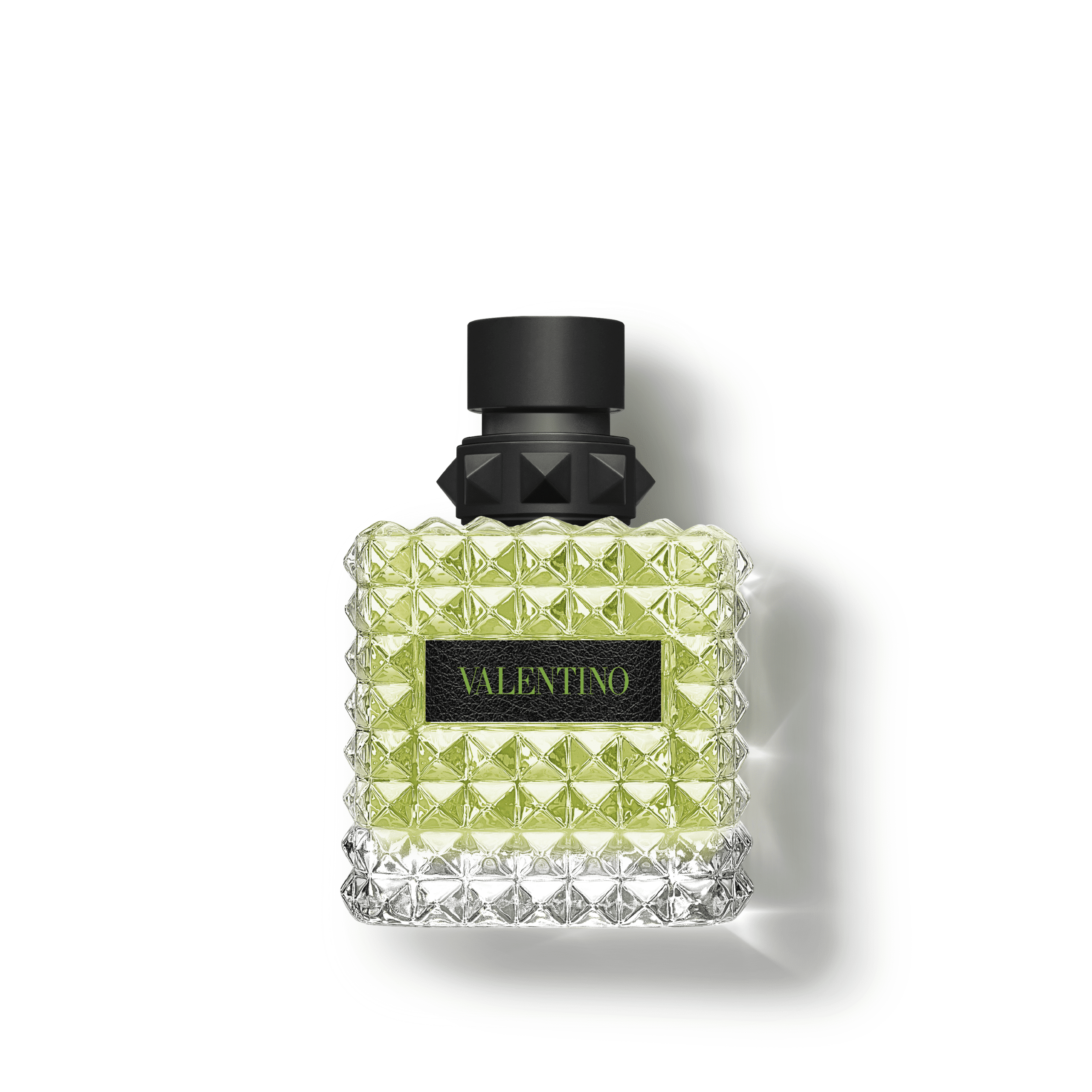 Valentino Donna Born In Roma Green Stravaganza Eau de Parfum 100 ml gaiši zaļš flakons ar zaļu uzrakstu