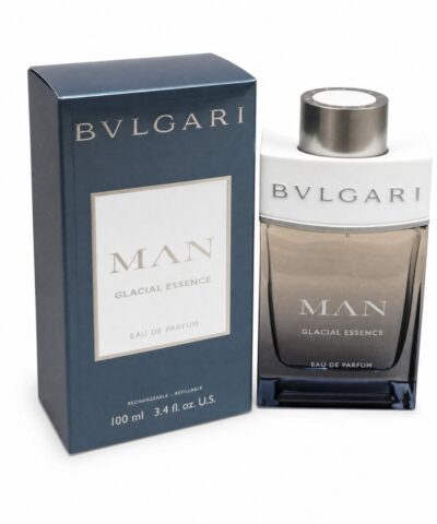 Bvlgari Man Glacial Essence EDP 100 ml Refillable – flakons ar iepakojumu