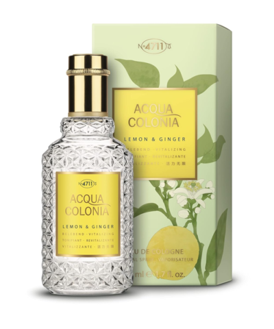 4711 Acqua Colonia Lemon & Ginger Eau de Cologne 50 ml — kvepalų buteliukas