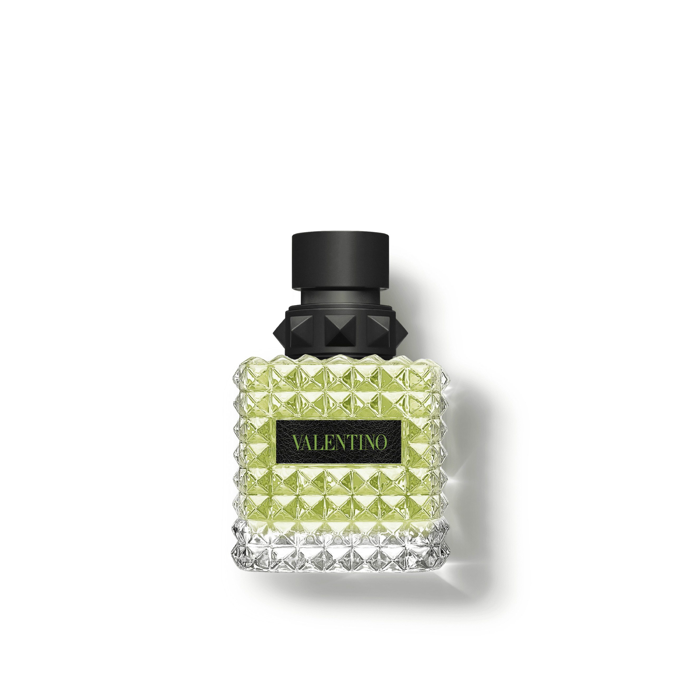 Valentino Donna Born In Roma Green Stravaganza Eau de Parfum 50 ml gaiši zaļš flakons ar zaļu uzrakstu