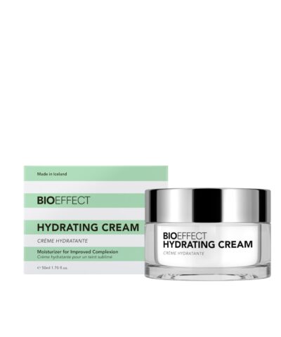 BIOEFFECT Hydrating Cream 50 ml indelis ir dėžutė baltame fone