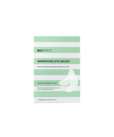 BIOEFFECT Imprinting Eye Masks 8 poros dėžutė baltame fone
