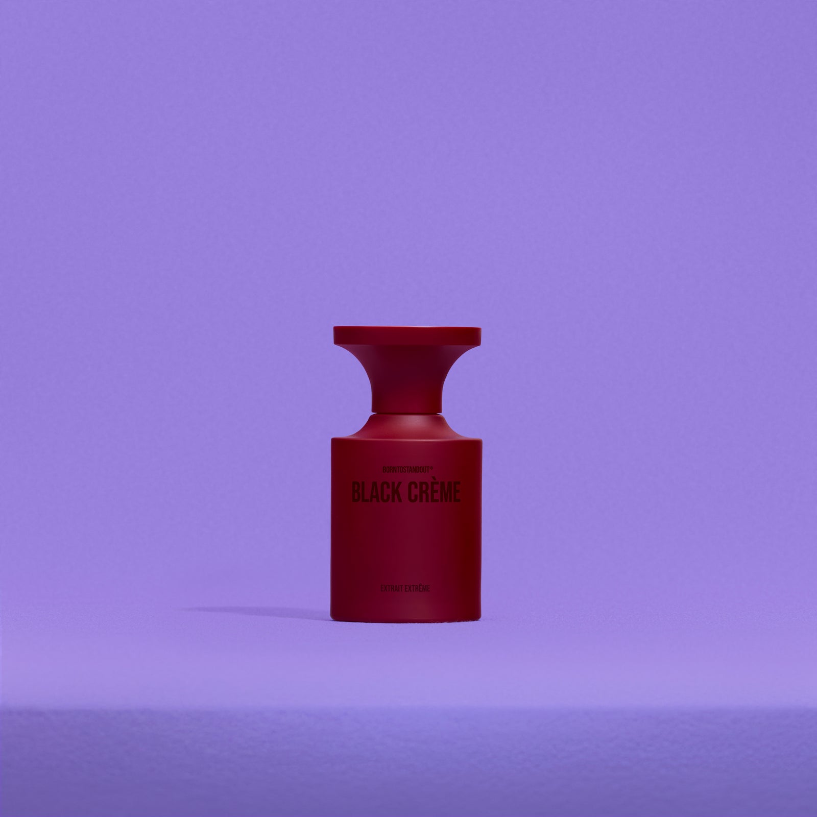 BORNTOSTANDOUT Black Crème Extrait de Parfum 50 ml minimālistisks smaržu flakons