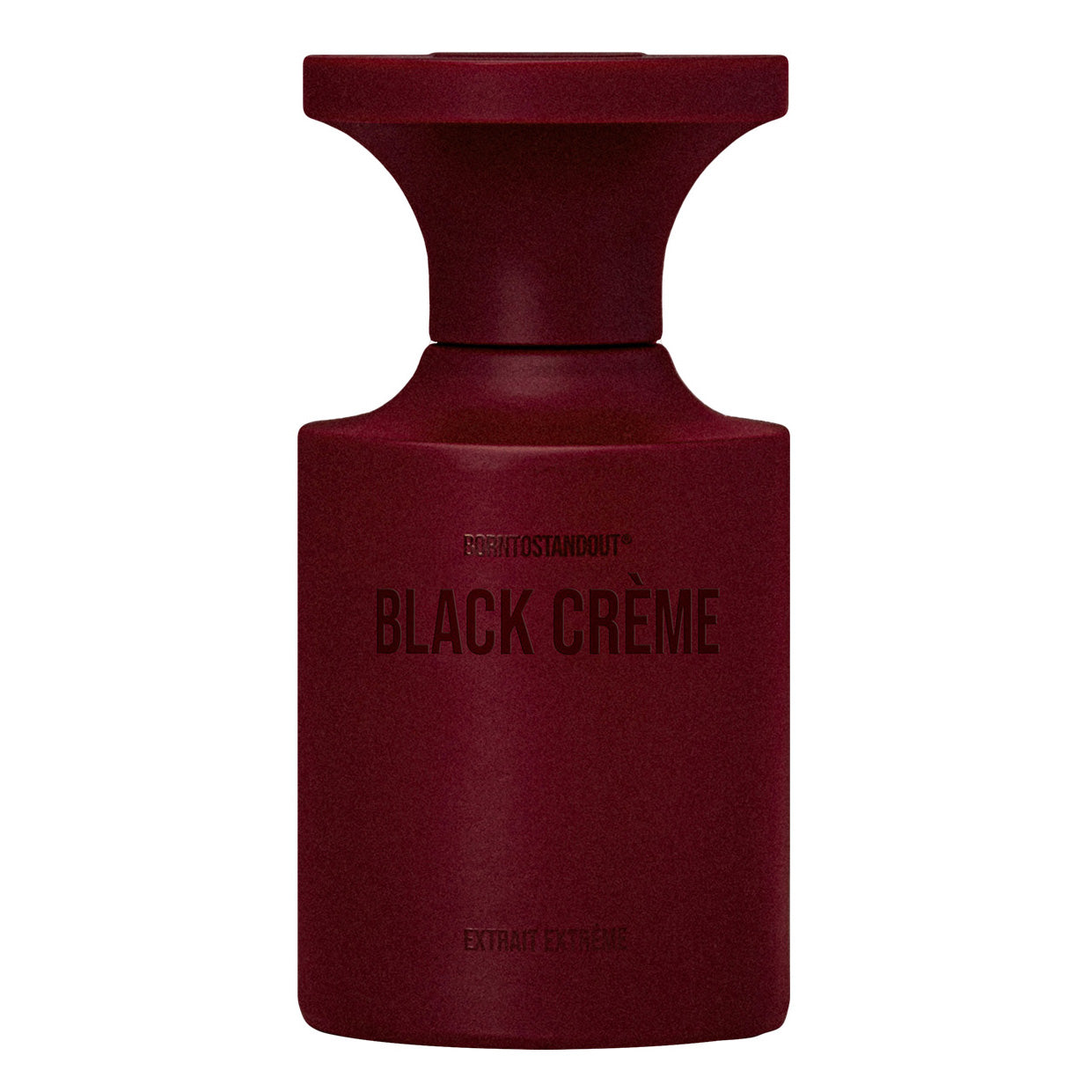BORNTOSTANDOUT Black Crème Extrait de Parfum 50 ml minimālistisks smaržu flakons