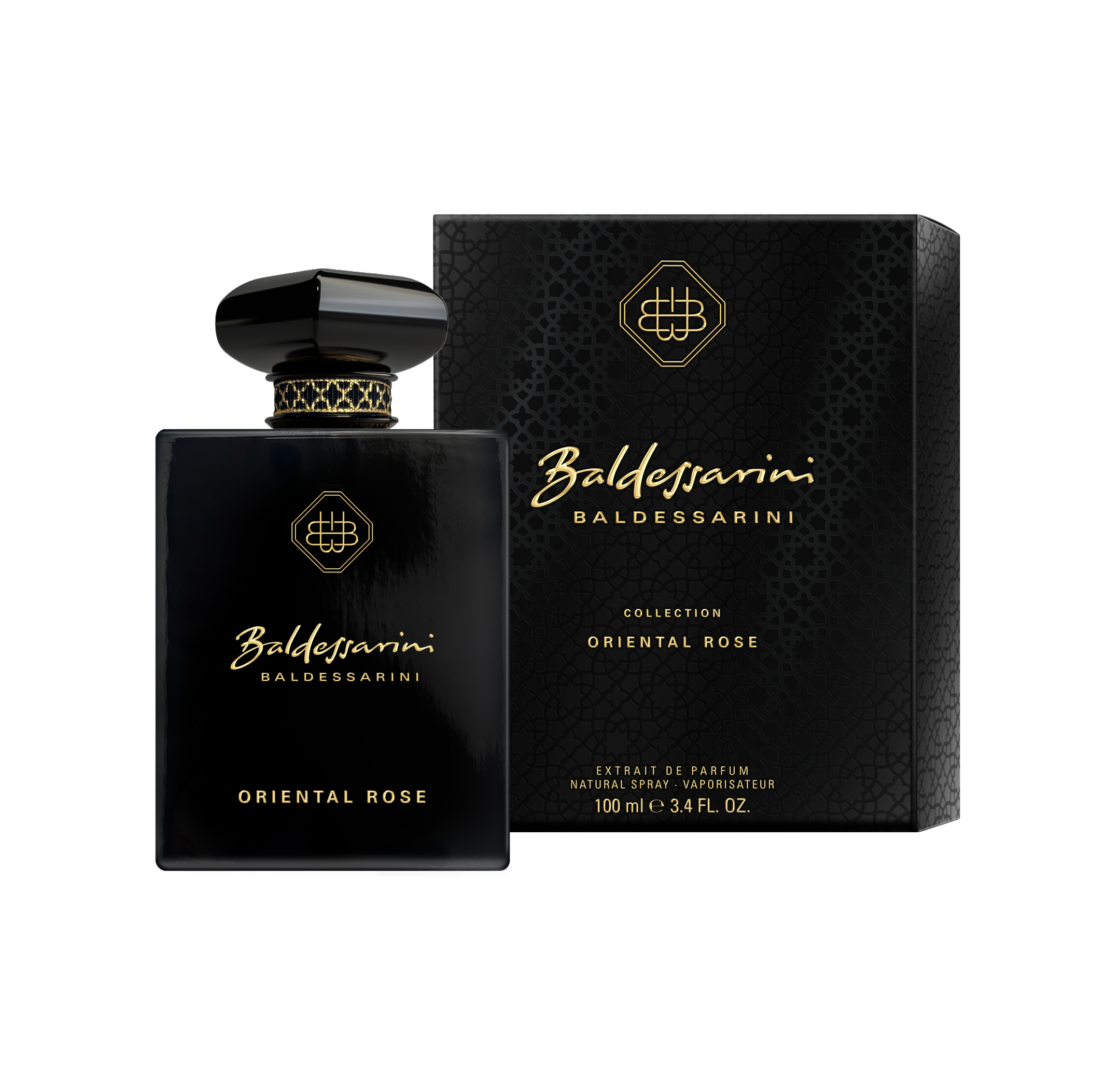 Baldessarini Oriental Rose Extrait 100 ml flakonas su juoda dėžute