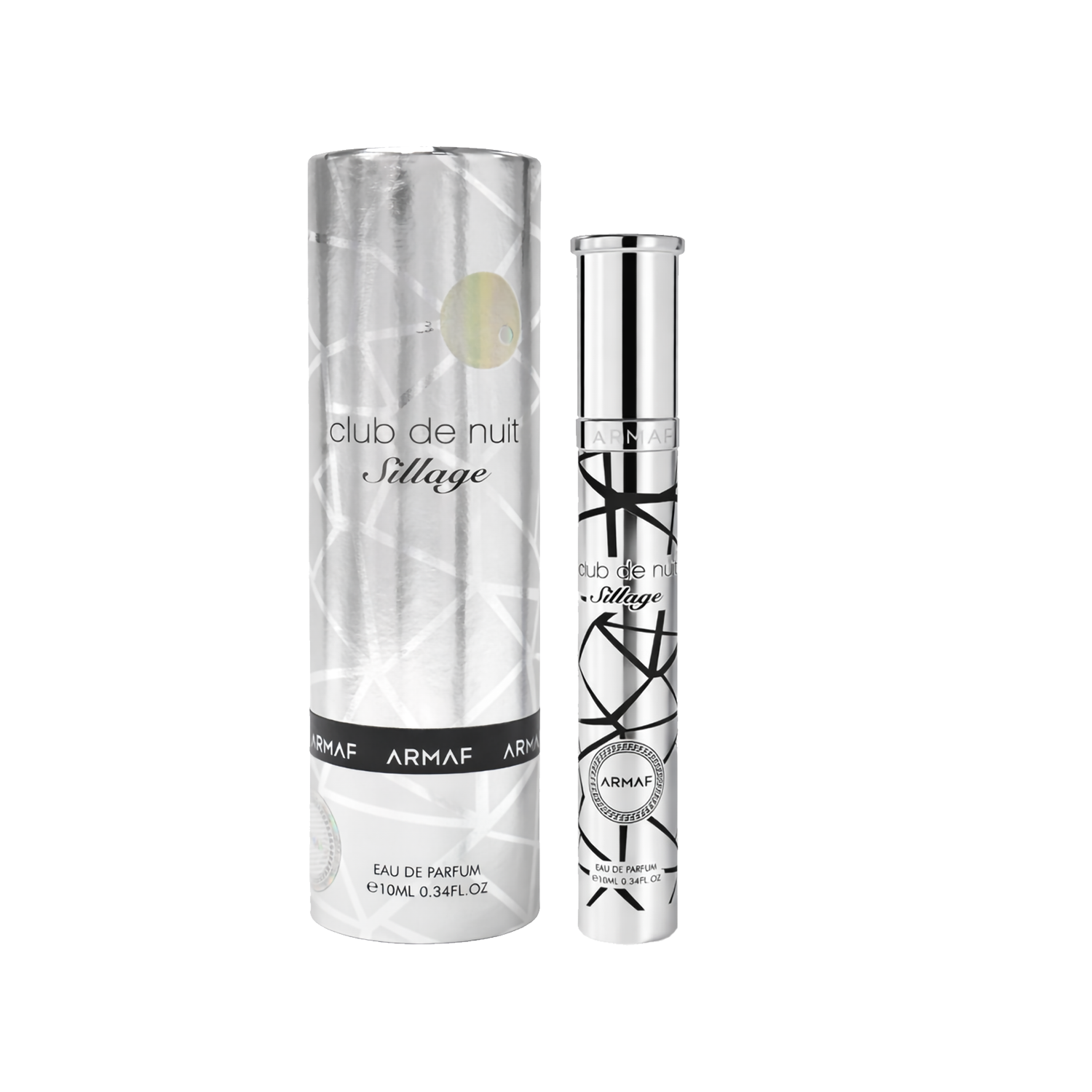 Armaf Club de Nuit Sillage EDP 10 ml ceļojumu izsmidzinātājs ar sudrabainu tūbiņu