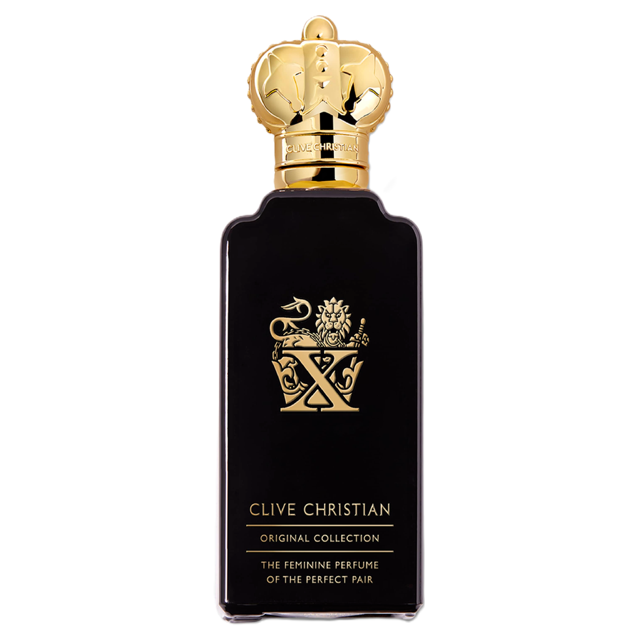 Clive Christian X Feminine Eau de Parfum 50 ml melns flakons ar zeltainu kroni