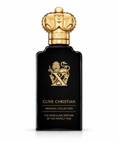 Clive Christian X Masculine Eau de Parfum 50 ml juodas buteliukas su auksine karūna