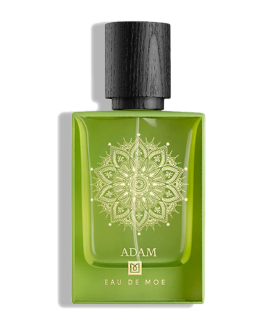 Eau de Moe ADAM Eau de Parfum 80 ml žalias buteliukas su auksiniu ornamentu