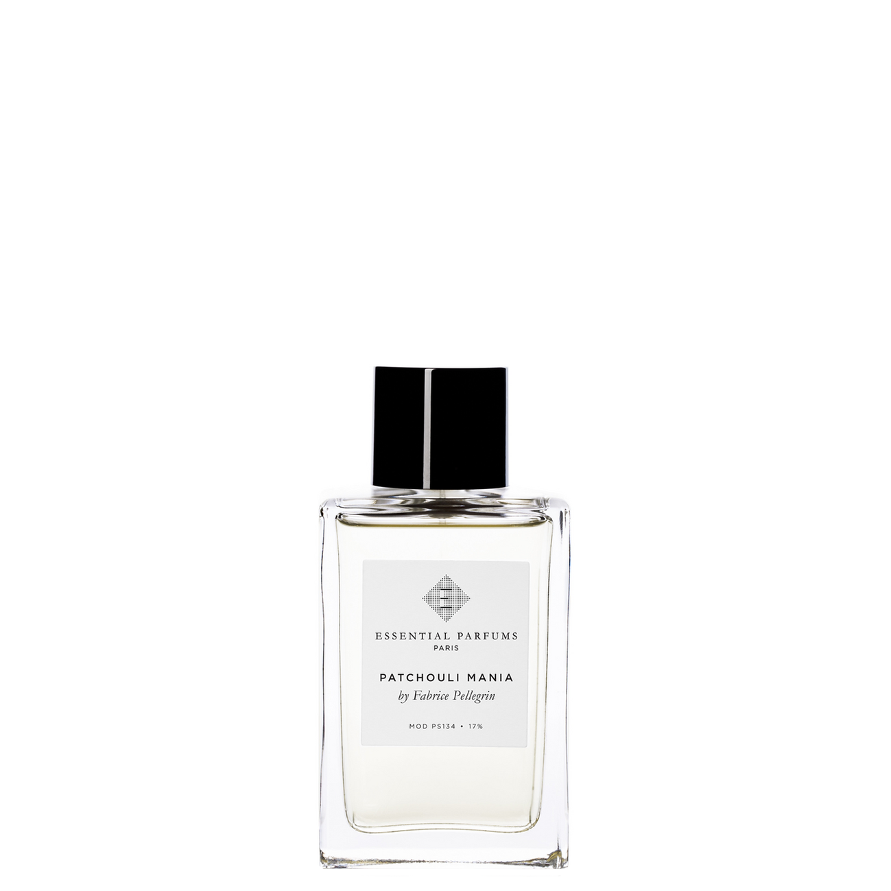 Essential Parfums Patchouli Mania Eau de Parfum 100 ml skaidrus buteliukas juodu dangteliu