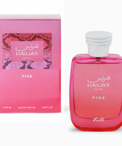 Rasasi Hawas Pink EDP 100 ml rozā smaržu flakons