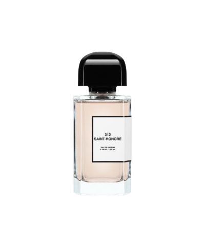 BDK Parfums 312 Saint-Honoré Eau de Parfum 100 ml, caurspīdīgs kvadrātveida flakons ar melnu vāciņu un baltu etiķeti