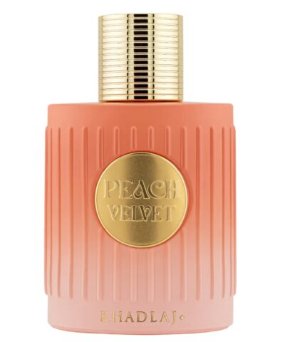 Khadlaj Peach Velvet Extrait De Parfum 100 ml persiko spalvos buteliukas