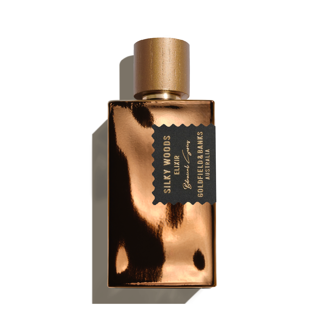 Goldfield & Banks Silky Woods Elixir Extrait De Parfum bronzas pudelīte