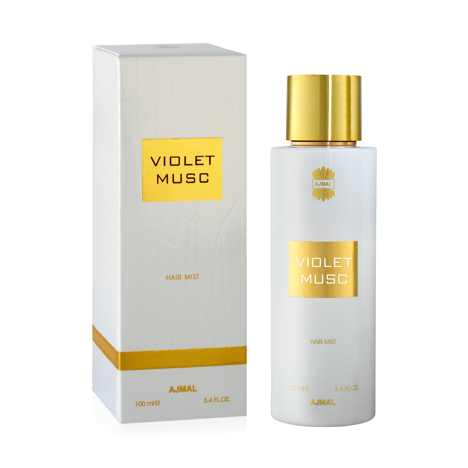 Ajmal Violet Musc Hair Mist 100 ml smaržu pudelīte