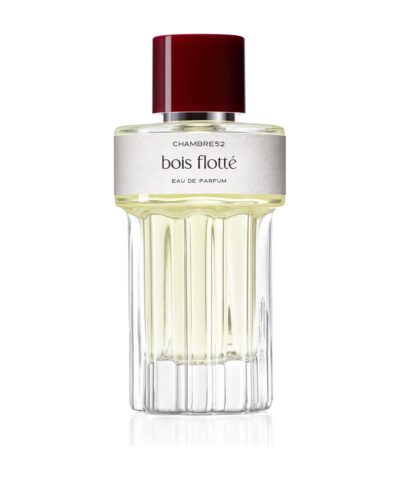 Chambre52 Bois Flotté Eau de Parfum 100 ml, briaunuotas stiklo buteliukas su tamsiai raudonu dangteliu