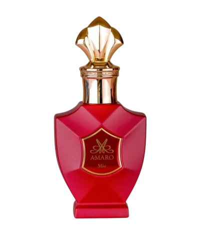 Amaro Mio Extrait de Parfum 50 ml piesātināti sarkans flakons ar sarkanu etiķeti