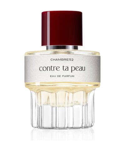 Chambre52 Contre Ta Peau Eau de Parfum 52 ml, briaunuotas stiklo buteliukas su tamsiai raudonu dangteliu