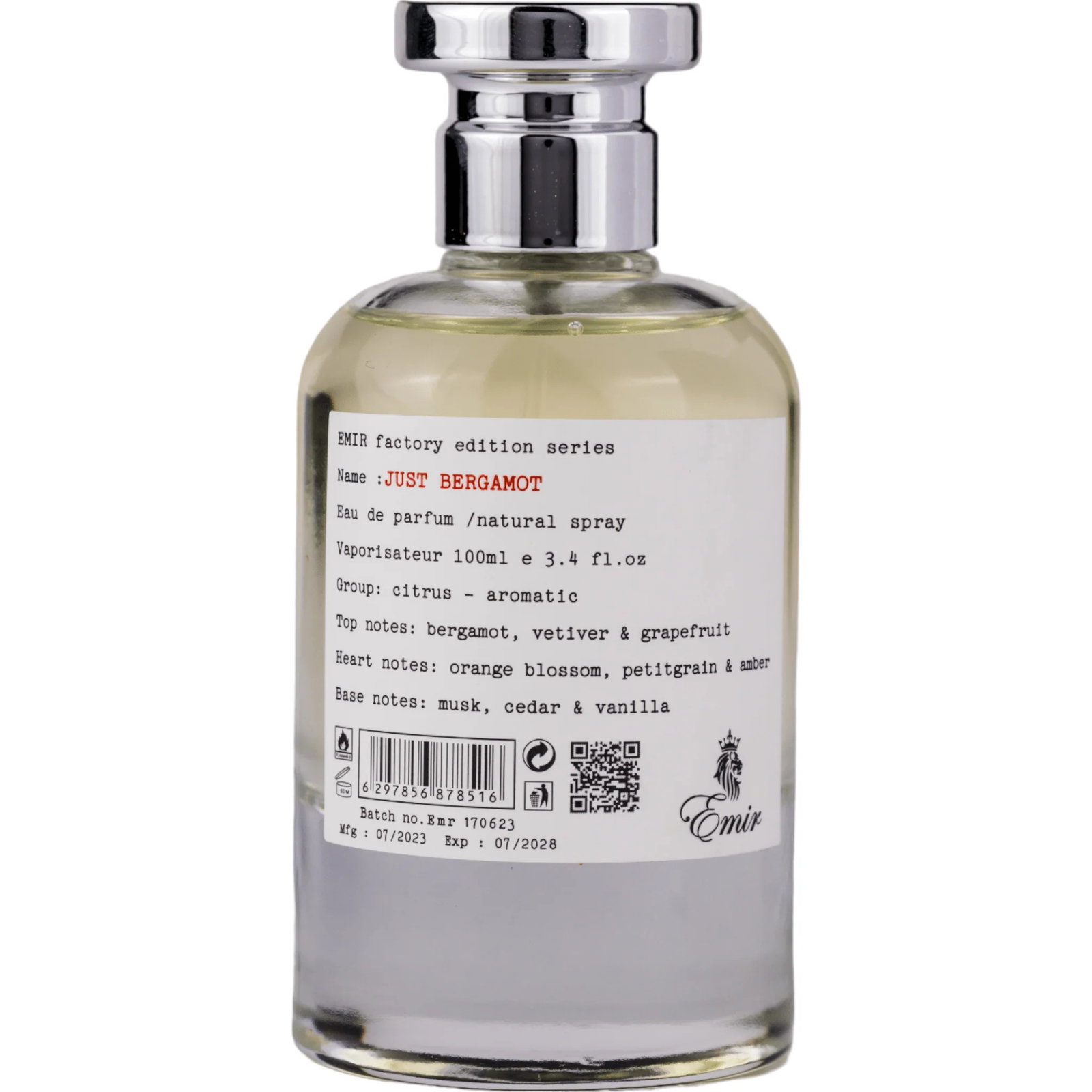 Emir Just Bergamot Factory Edition EDP 100 ml