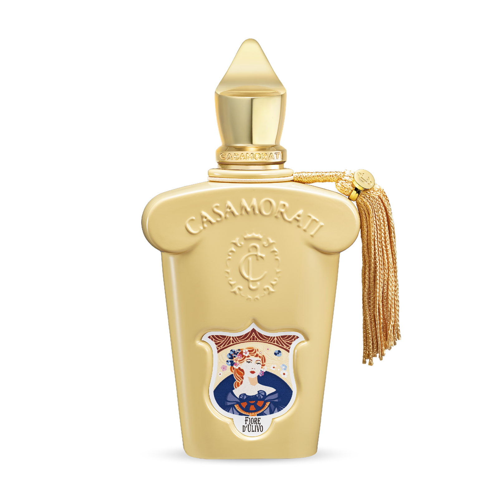 Xerjoff Casamorati Fiore d'Ulivo Eau de Parfum 100 ml, Casamorati buteliukas su auksiniu dangteliu