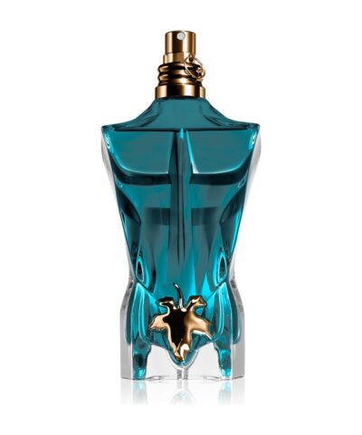 Jean Paul Gaultier Le Beau EDT 75 ml žalsvai mėlynas torso formos flakonas su auksiniu lapu