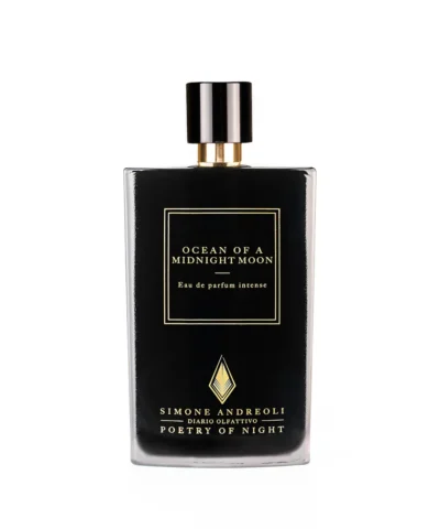 Simone Andreoli Ocean of a Midnight Moon EDP 100 ml melns taisnstūra flakons ar zeltainu etiķeti