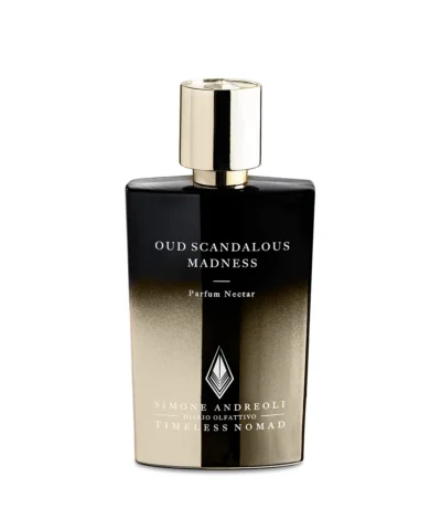 Simone Andreoli Oud Scandalous Madness Extrait 50 ml juodai auksinis flakonas