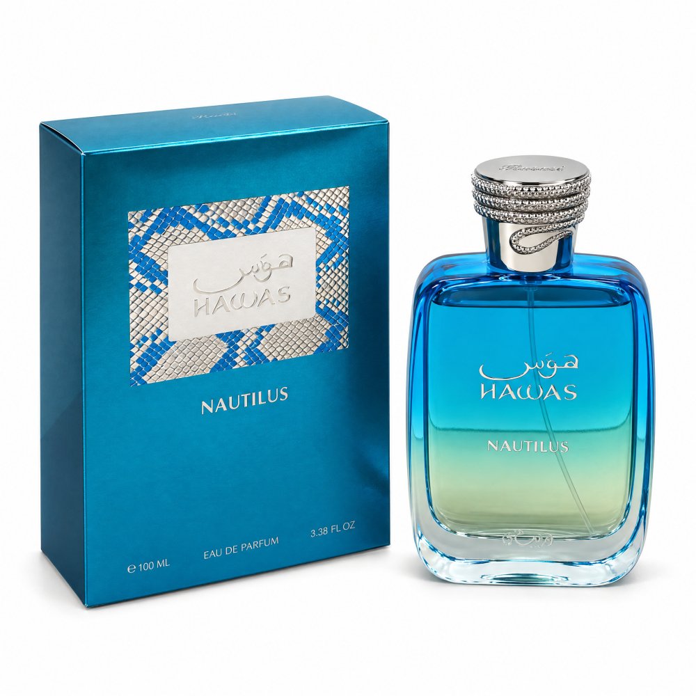 Rasasi Hawas Nautilus EDP 100 ml smaržu pudelīte