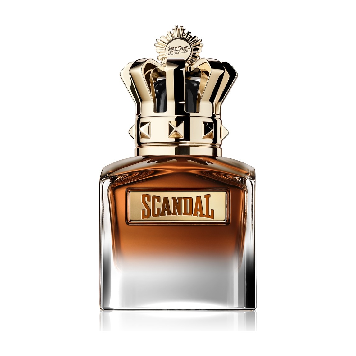 Jean Paul Gaultier Scandal Pour Homme Elixir Parfum 50 ml gintarinis flakonas su auksine karūna