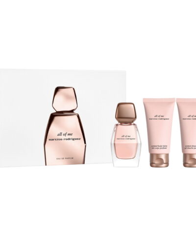 Komplekts Narciso Rodriguez: All Of Me EDP 50 ml + All Of Me Hydrating Body Lotion 50 ml + All Of Me Hydrating Shower Gel All Skin Types 50 ml