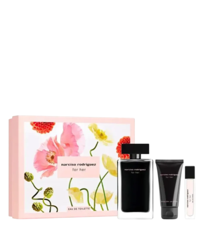 Komplekts Narciso Rodriguez: For Her EDT 100 ml + For Her EDT 10 ml + For Her Hydrating Body Lotion 50 ml