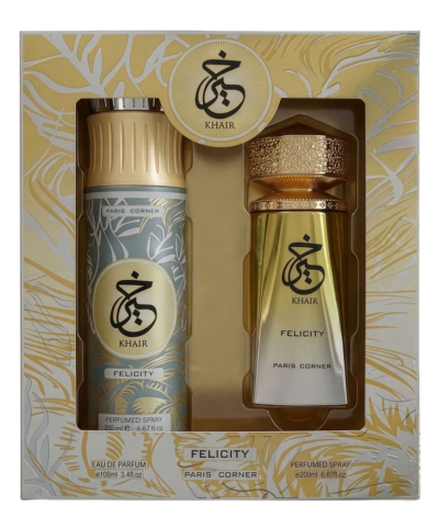 Komplekts Paris Corner: Khair Felicity EDP 100 ml + Khair Felicity Deodorant spray 200 ml