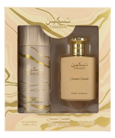Komplekts Paris Corner: Taskeen Caramel Cascade EDP 100 ml + Taskeen Caramel Cascade Deodorant spray 200 ml