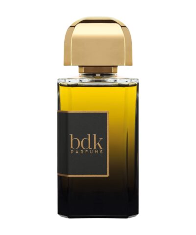 BDK Parfums Velvet Tonka Extrait 100 ml buteliuko nugarėlė su bdk logotipu ant balto fono
