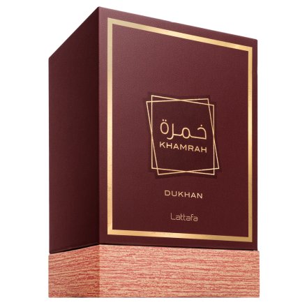 Lattafa Khamrah Dukhan EDP 100 ml kvepalų buteliukas, kitas rakursas