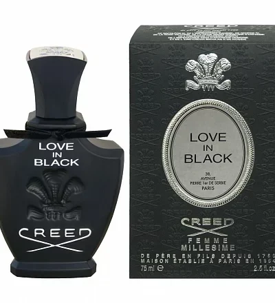 Creed Love in Black EDT 75 ml kvepalų buteliukas, kitas rakursas