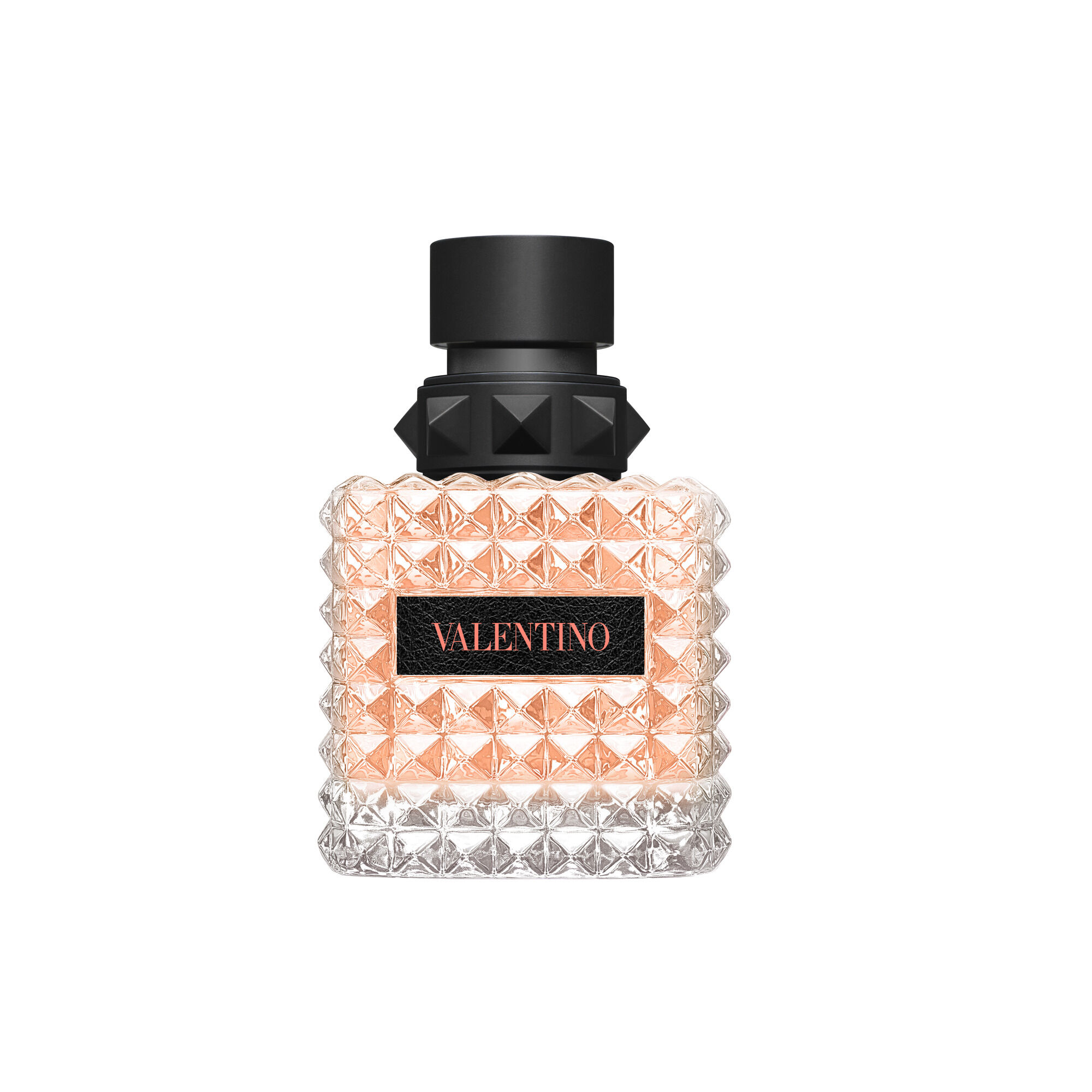 Valentino Donna Born In Roma Coral Fantasy Eau de Parfum 50 ml koraļļu krāsas flakons ar oranžu uzrakstu