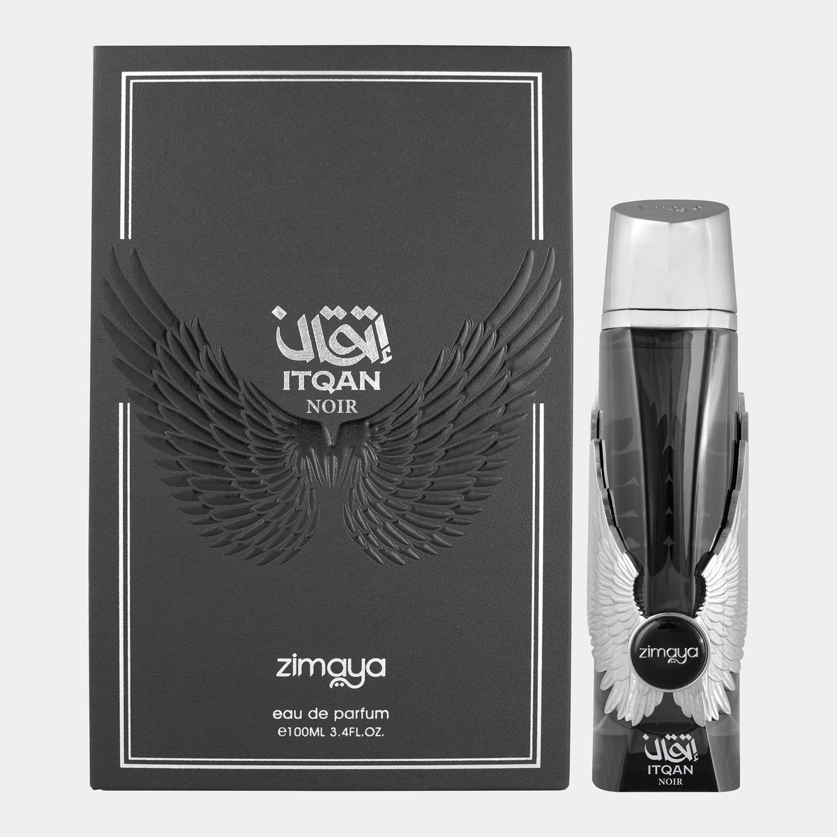 Zimaya Itqan Noir EDP 100 ml smaržu pudelīte